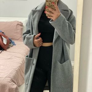 TOPSHOP Grey coat, size US 4
